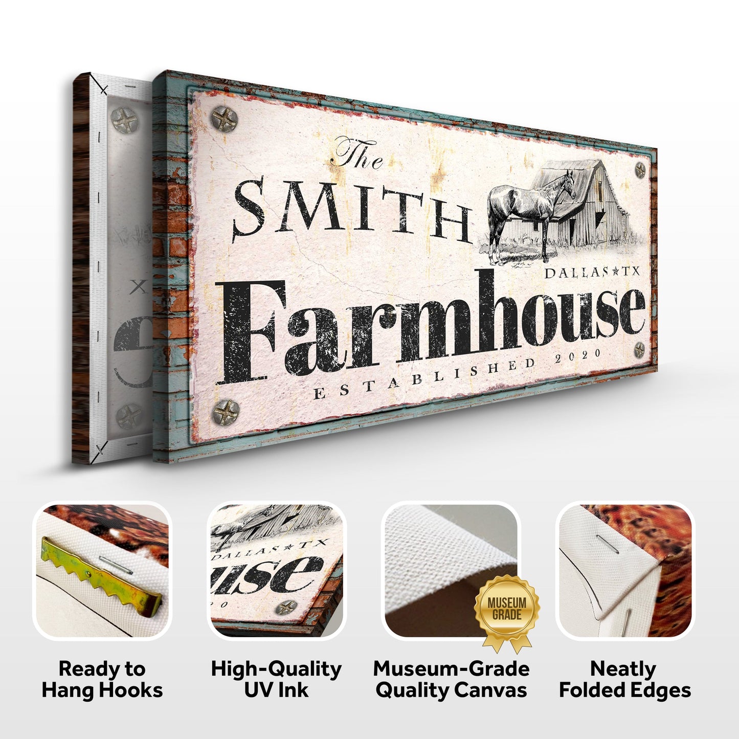 Rustic Horse Farmhouse Sign II