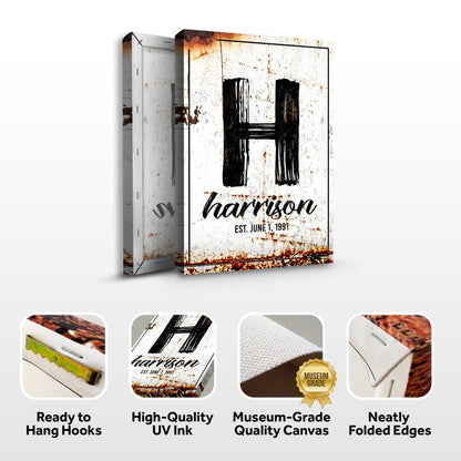 Family Name Portrait Sign