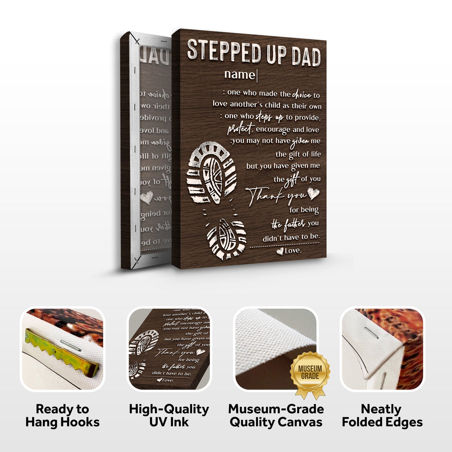 Thank You For Being The Father You Didn't Have To Be Happy Father's Day Sign