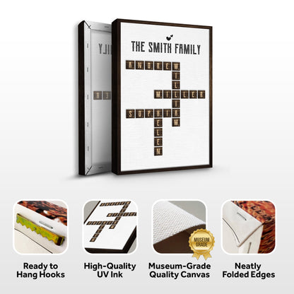 Scrabble Family Name Sign