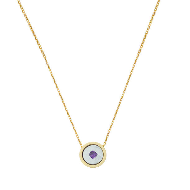 BIRTHSTONE 14K GOLD NECKLACE