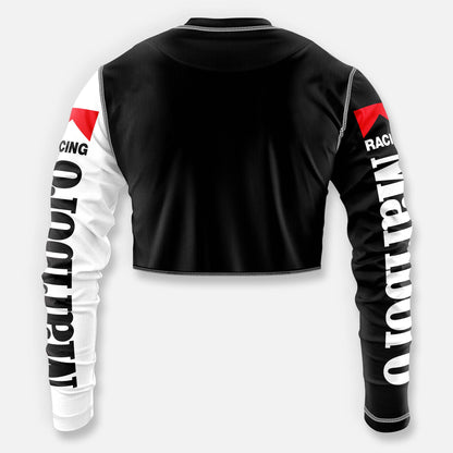 WOMENS CROP FORMULA 1 RACING JERSEY WHITE