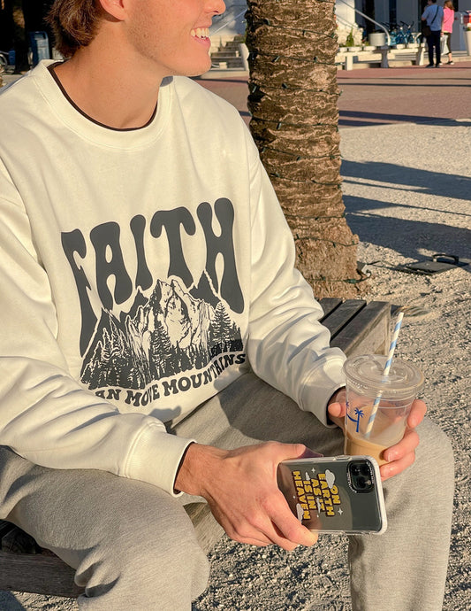 Faith Can Move Mountains Unisex Crewneck