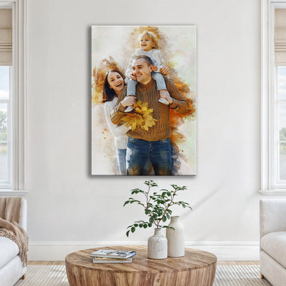 Custom Family Watercolor Portrait