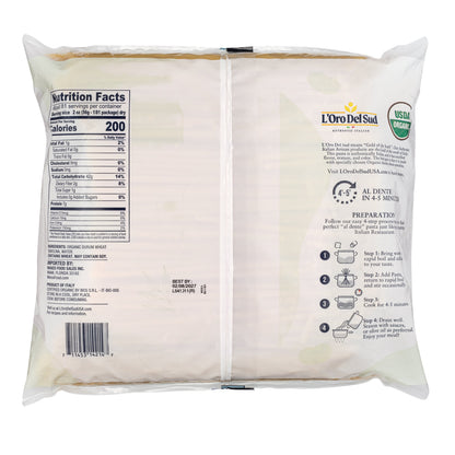L'Oro Del Sud, Organic Fettuccine Pasta, 2 Pack x 10 lb