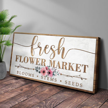 Fresh Flower Market Sign