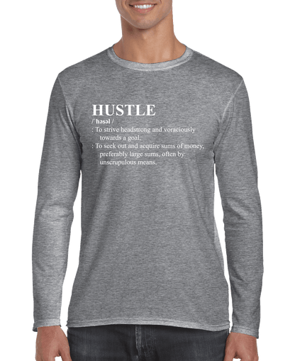 HUSTLE Definition Men's Long Sleeve Shirt