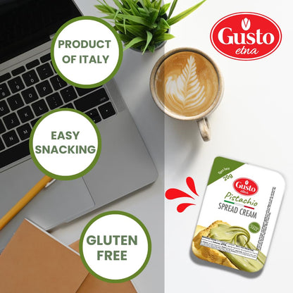Gusto Etna, Pistachio Cream Cups, 4 Cups x 20g