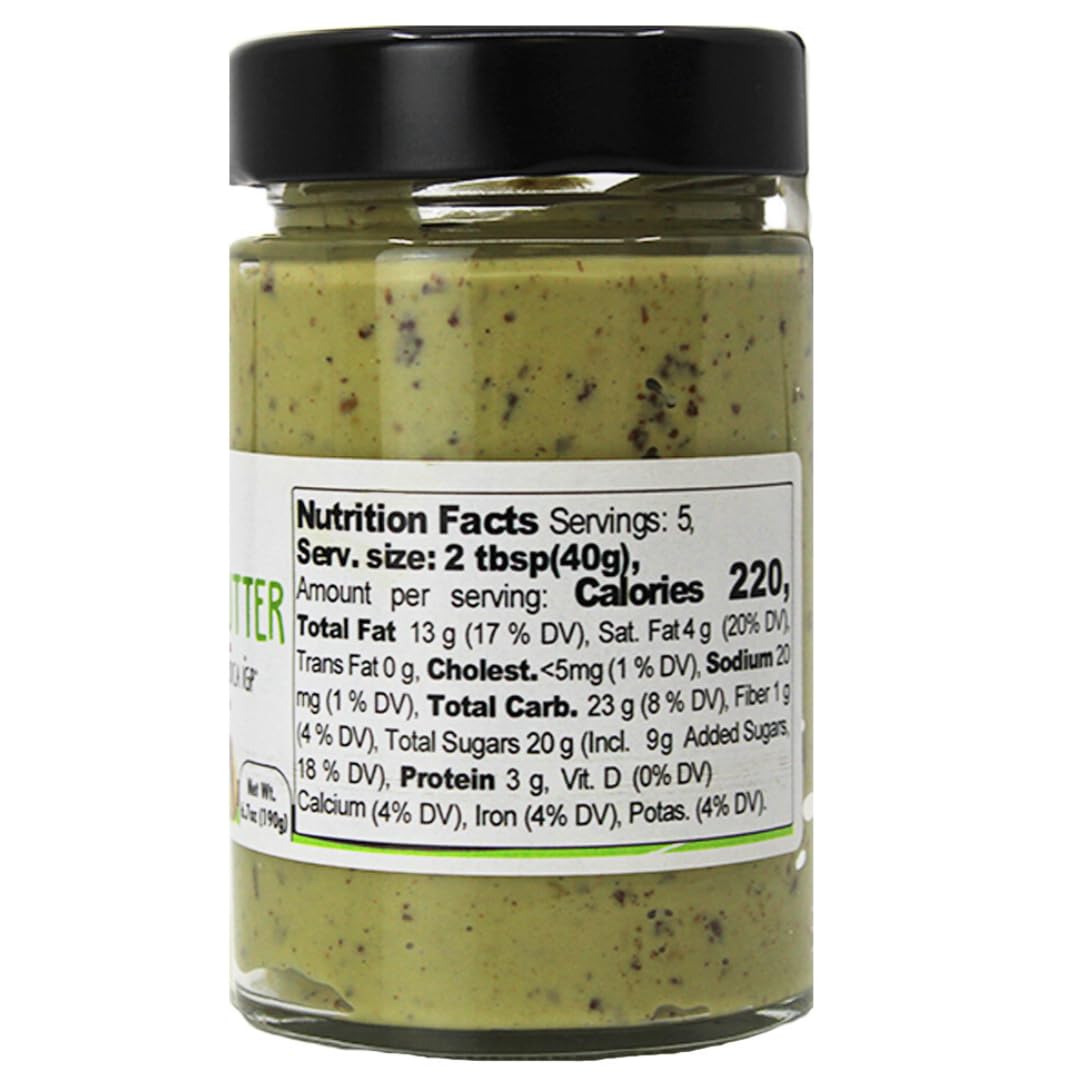 Gusto Etna Pistachio Butter with Chocolate Crumbles 190g (6.7 oz) – 28% Pistachio with Chocolate Crumble, Italian Spread for Pastry & Desserts