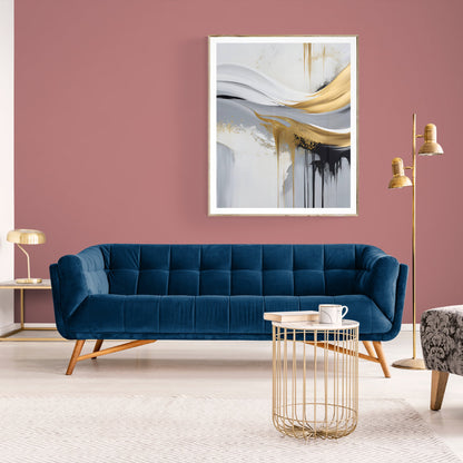 Canvas Print: "Gilded Flow"