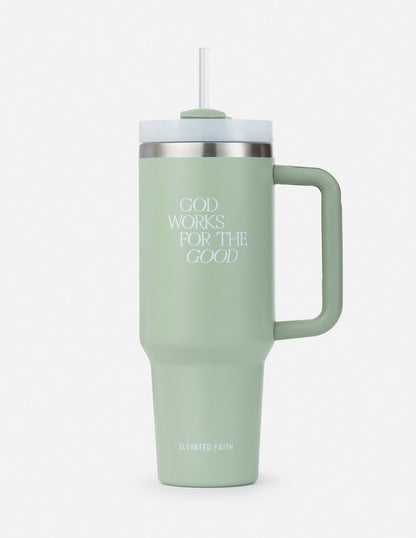 God Works for the Good 40 oz Tumbler