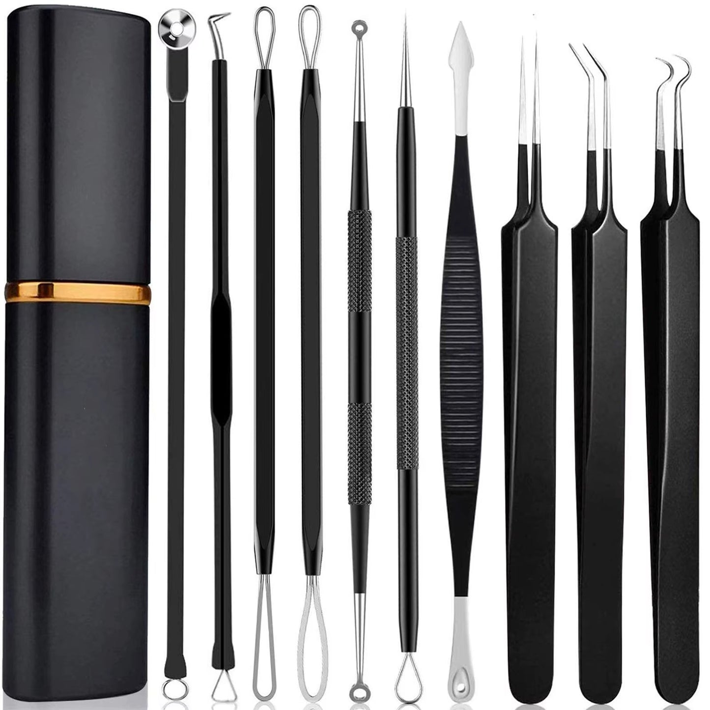 Professional 10‑Piece Blackhead & Pimple Extractor Kit