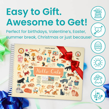 Hello Cats Sticker Book