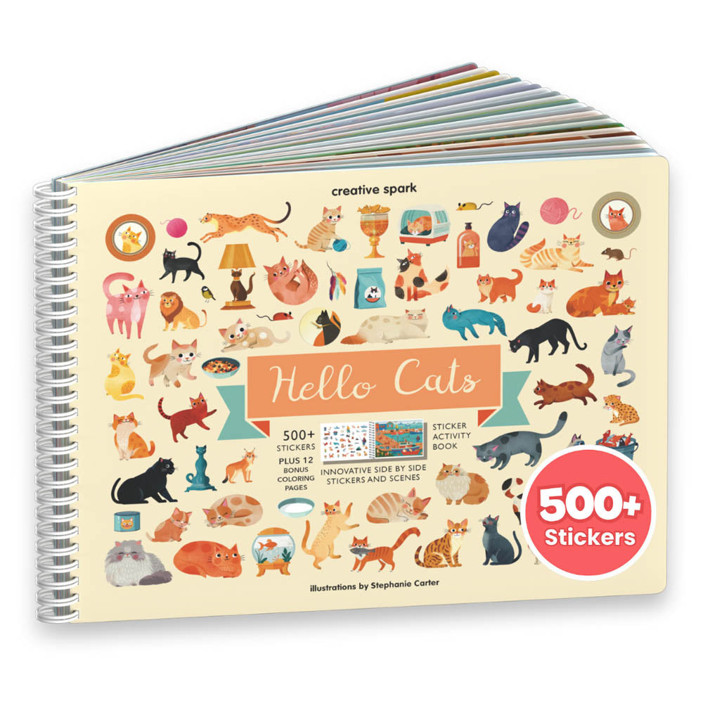 Hello Cats Sticker Book