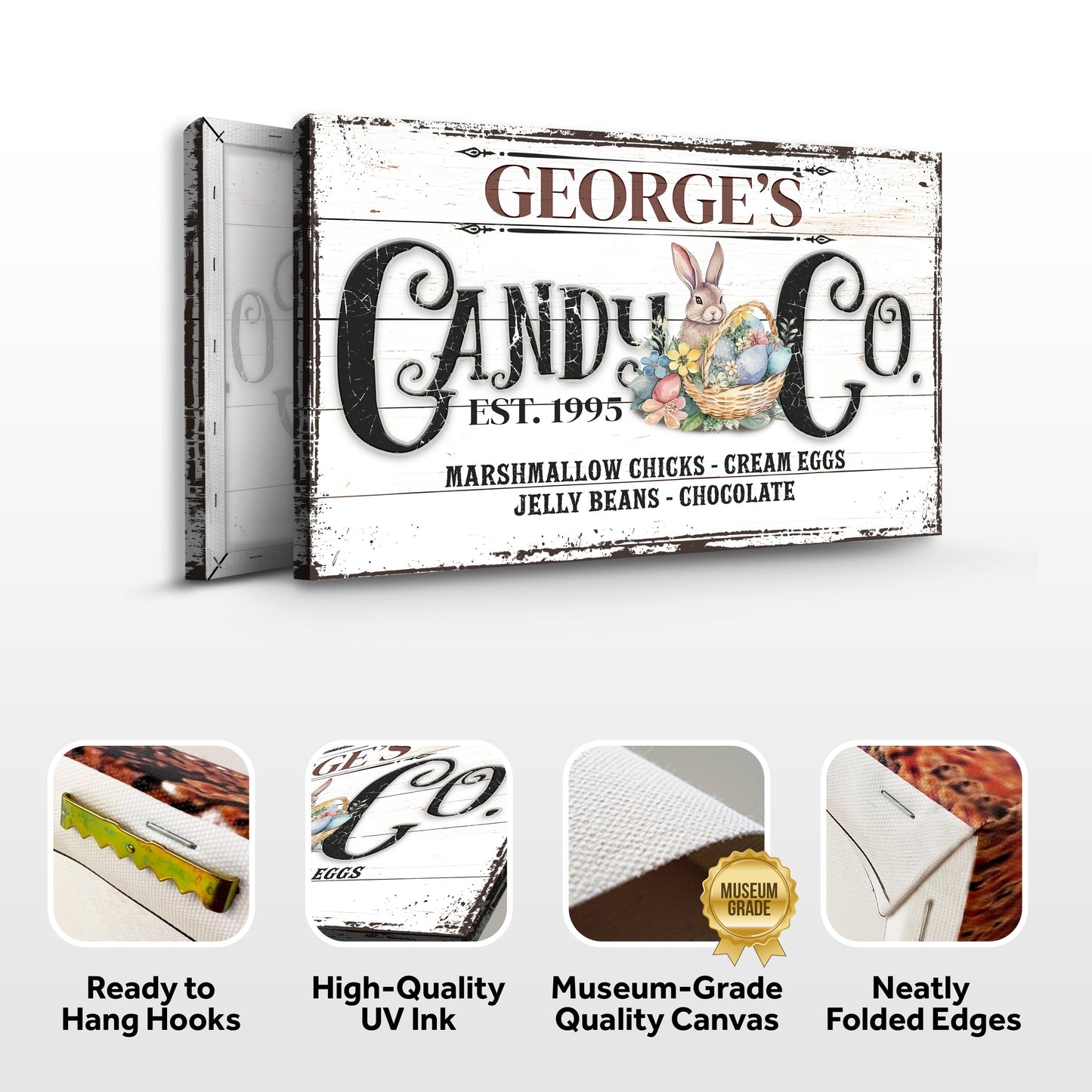 Honey Bunny Candy Company Sign II