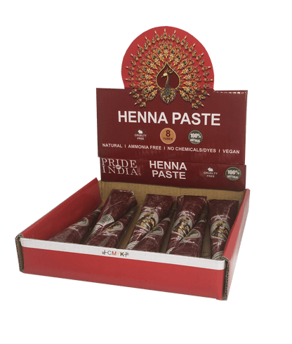 Herbal Henna Tattoo Mehendi Paste - BUY 1 GET 1 FREE  - 1.25oz Tube (100% Natural)