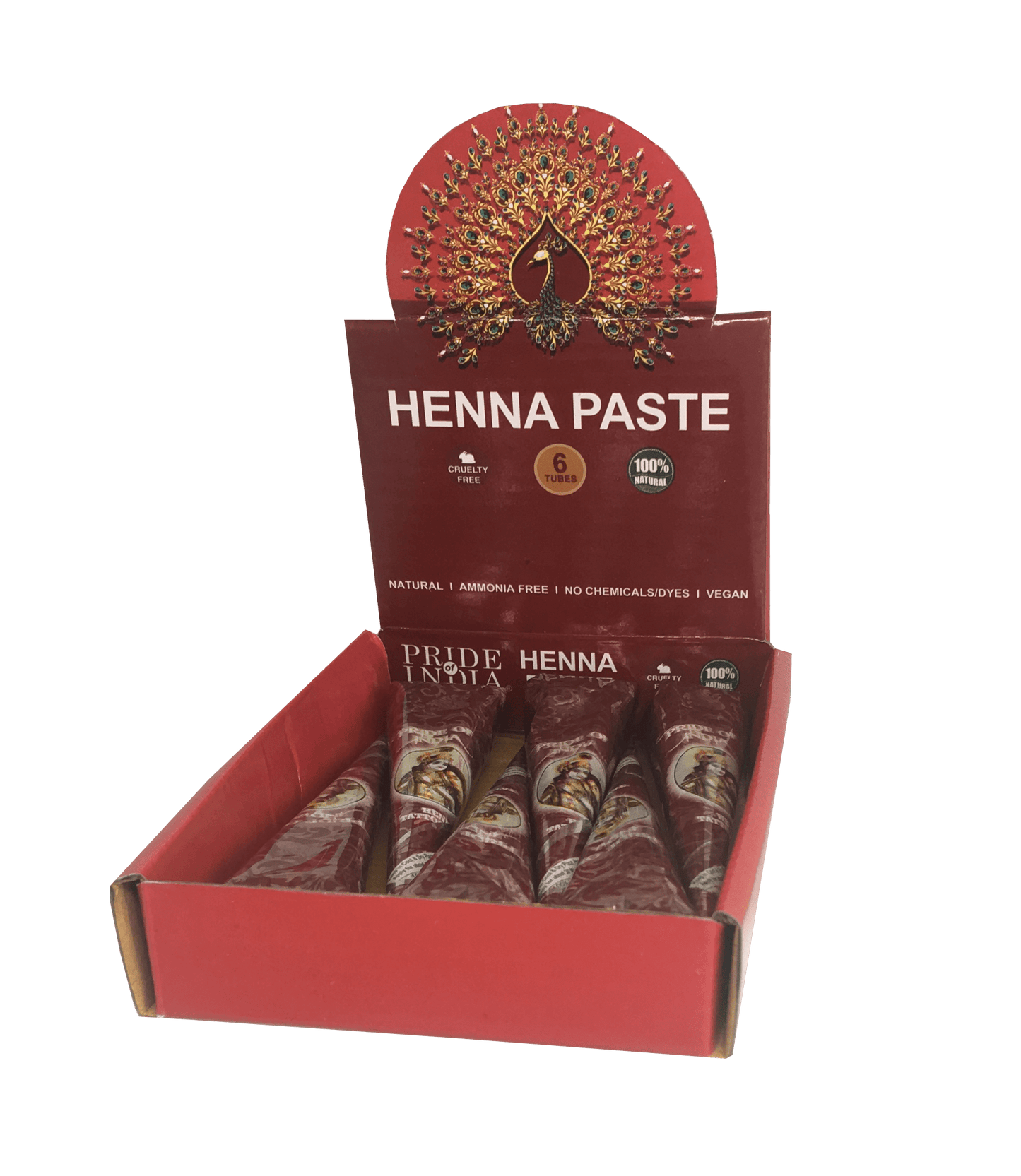 Herbal Henna Tattoo Mehendi Paste - BUY 1 GET 1 FREE  - 1.25oz Tube (100% Natural)