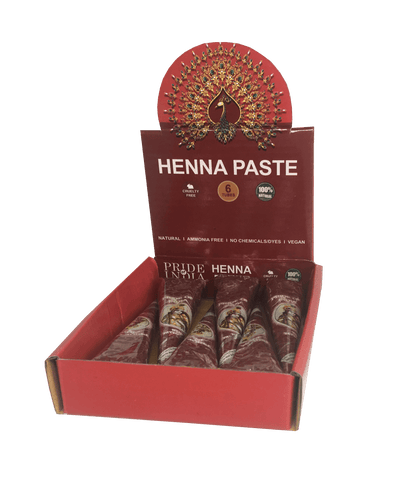 Herbal Henna Tattoo Mehendi Paste - BUY 1 GET 1 FREE  - 1.25oz Tube (100% Natural)