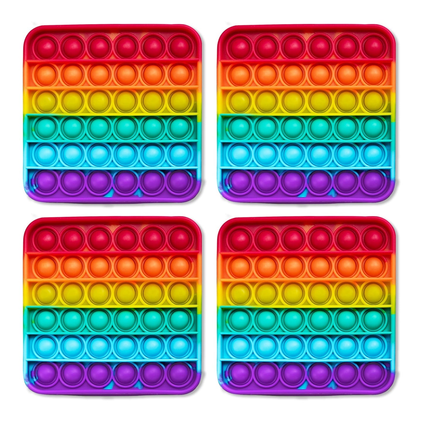 .4 Extra Rainbow Fidget Mats (The Fidget Game: Sight Words)