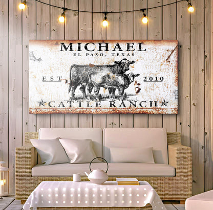 Cattle Ranch Sign II