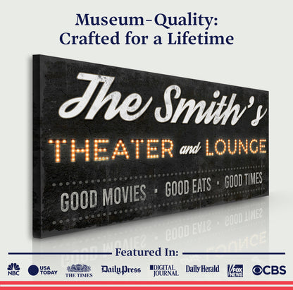 Family Theater and Lounge Sign III