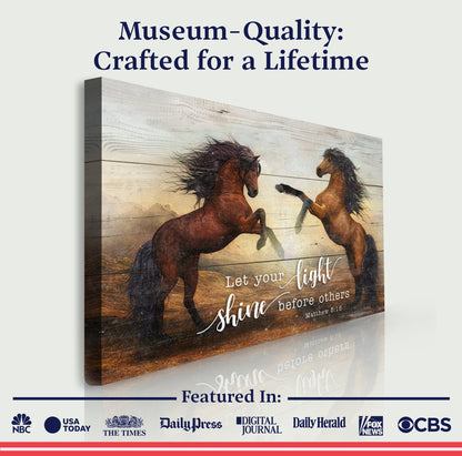 Let Your Light Shine Before Others Matthew 5:16 Faith Sign