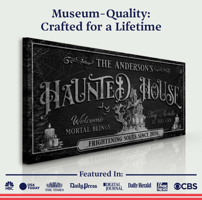 Personalized Haunted House Sign