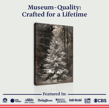 Vintage Christmas Tree Wall Art