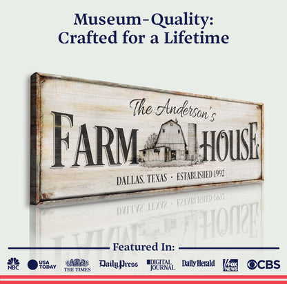 Personalized Rustic Farmhouse Sign