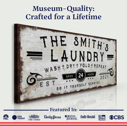 Personalized Laundry Room Sign