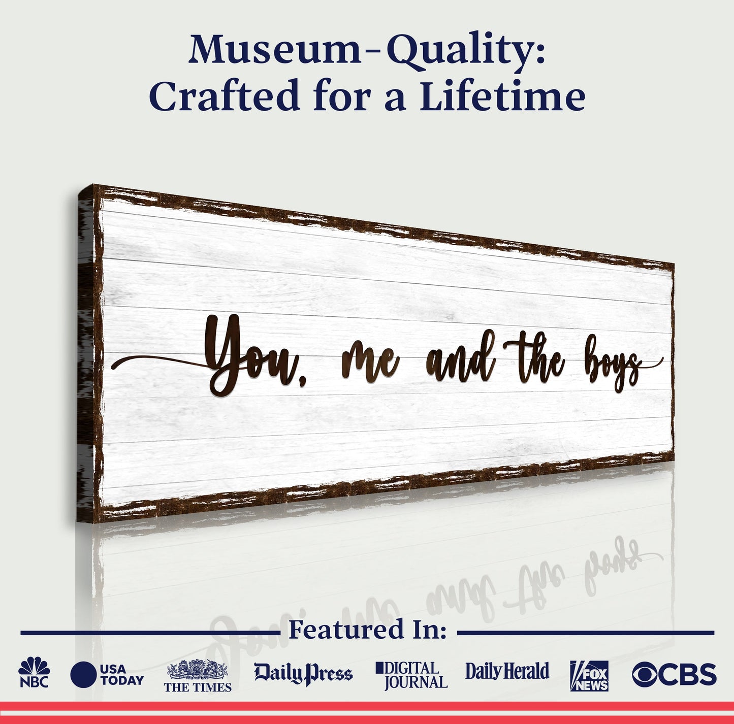 You, Me, And The Boys Family Sign