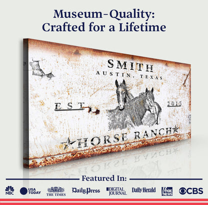 Rustic Horse Ranch Sign III