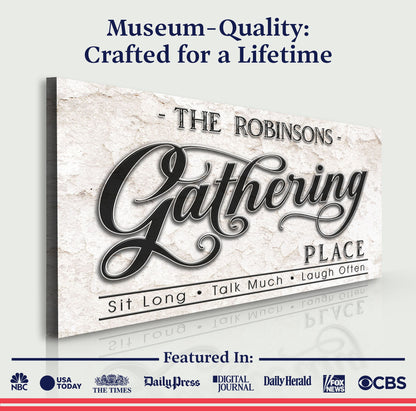 The Gathering Place Personalized Sign