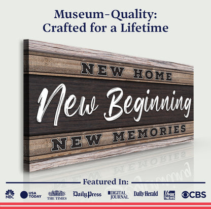 New Home, New Beginning Sign V