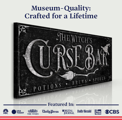 The Witch's Curse Bar Halloween Sign
