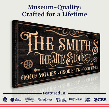 Personalized Theater Sign V