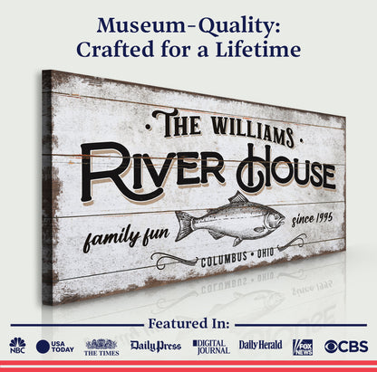 Personalized River House Sign
