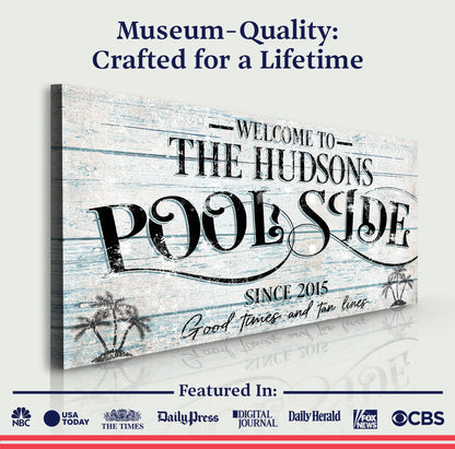 Personalized Poolside Sign II