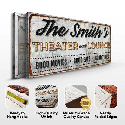 Family Theater and Lounge IV Sign