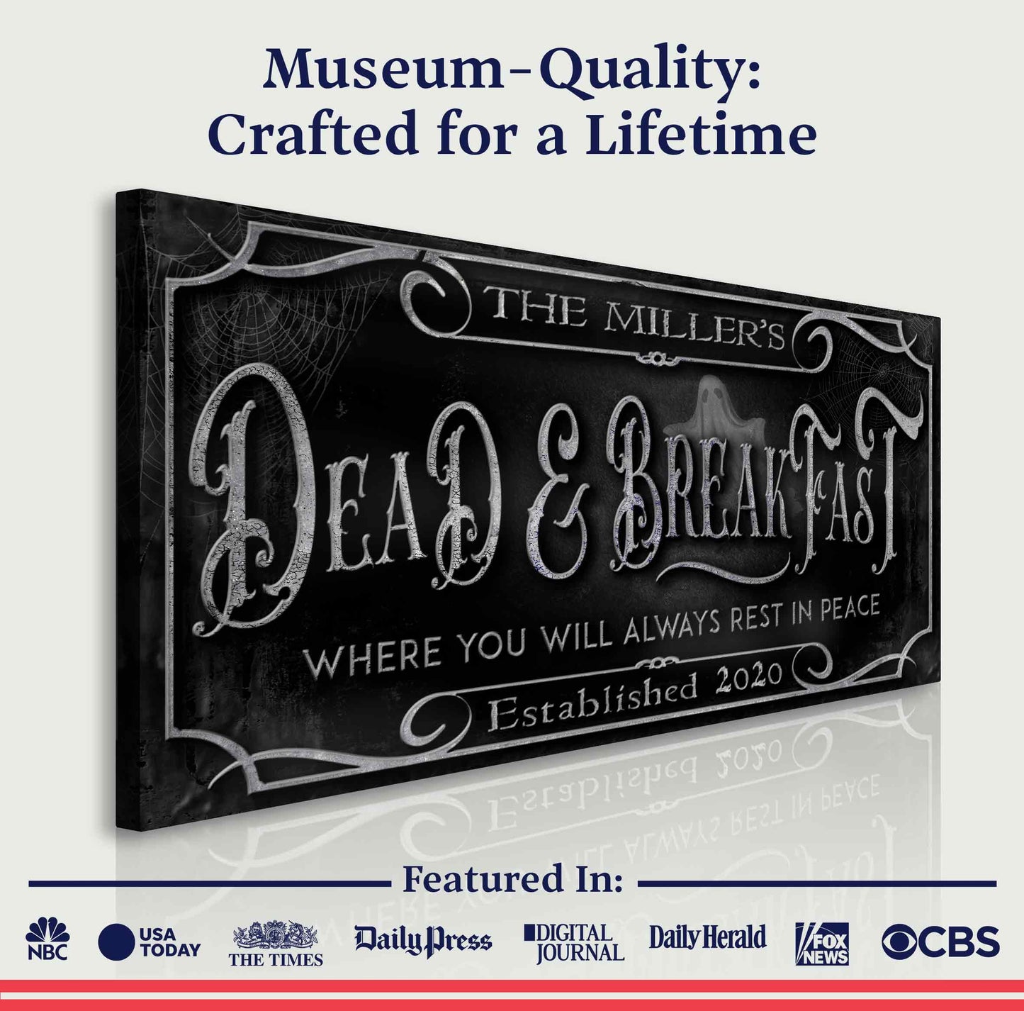 Personalized Dead & Breakfast Sign