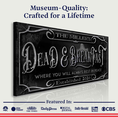 Personalized Dead & Breakfast Sign