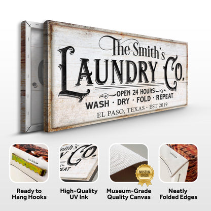 The Laundry Room Sign IX