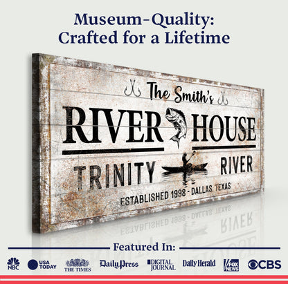 Personalized River House Sign II
