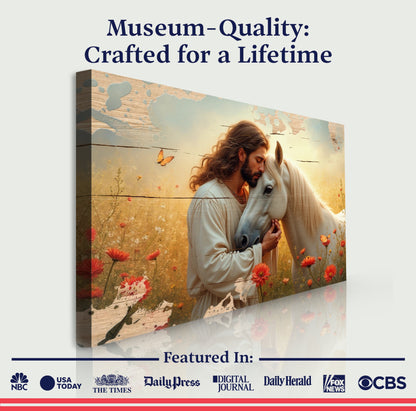 Jesus and Horse Faith Wall Art II