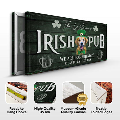 Irish Pub Dog Portrait Sign