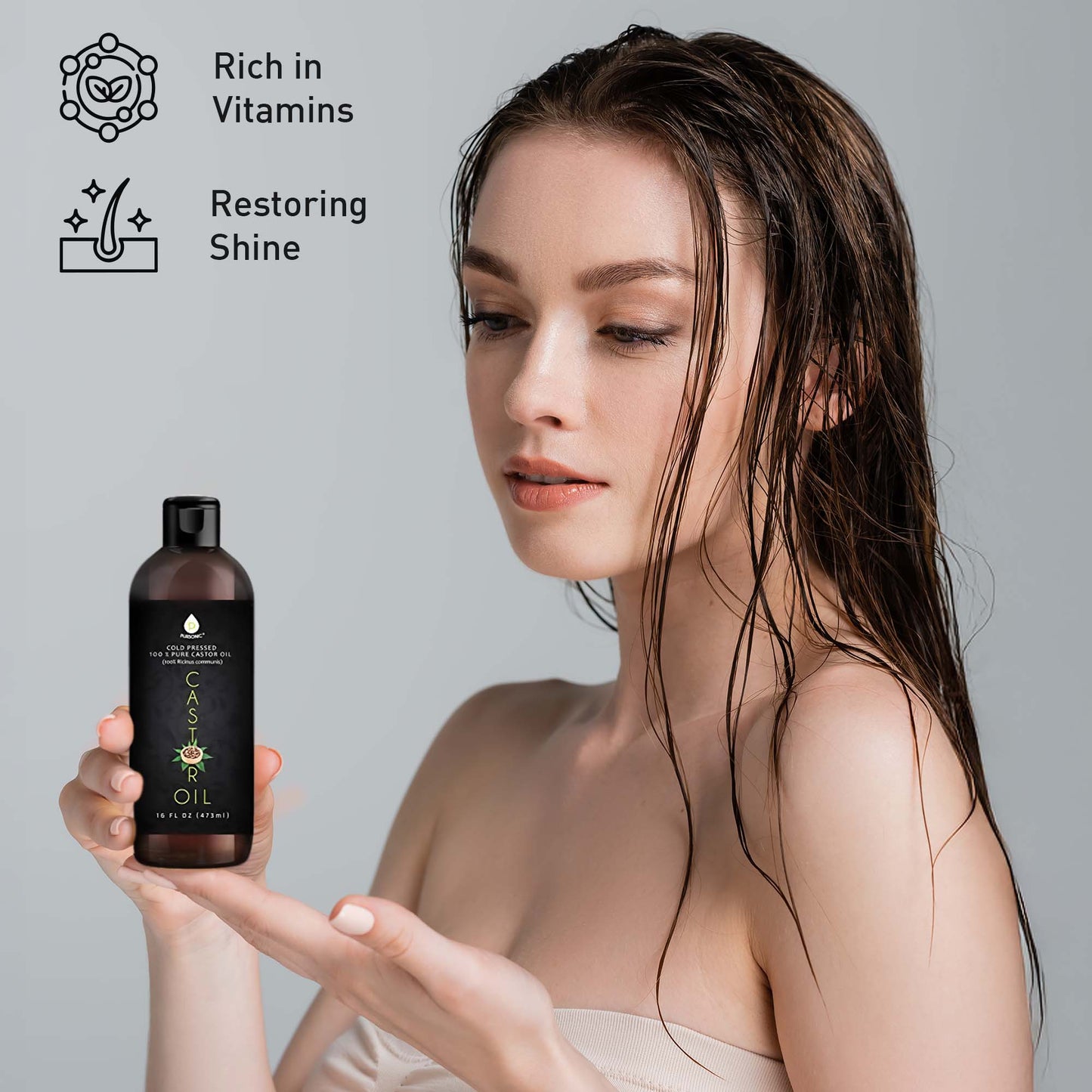 Pursonic Essential Oils & Skin Care Mega Bundle – 100% Pure Golden Jojoba Oil, Rosehip Oil, Sweet Almond Oil, Fractionated Coconut Oil, and Castor Oil