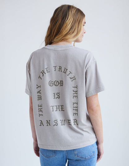 Jesus Saves Taupe Unisex Tee