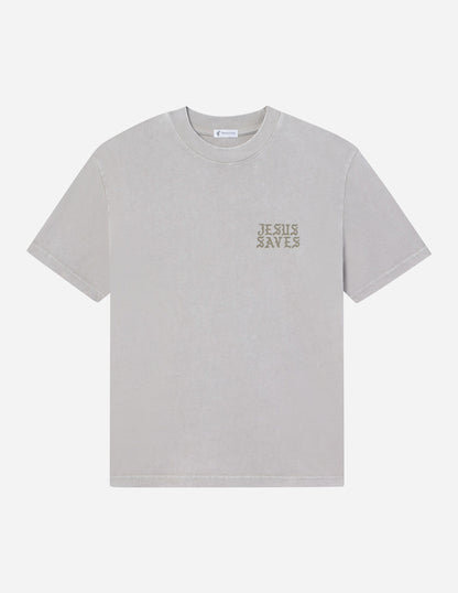 Jesus Saves Taupe Unisex Tee