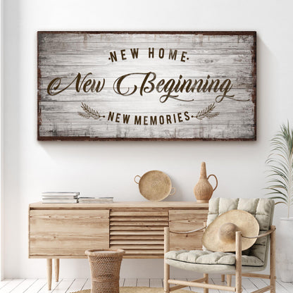 New Home, New Beginning Sign