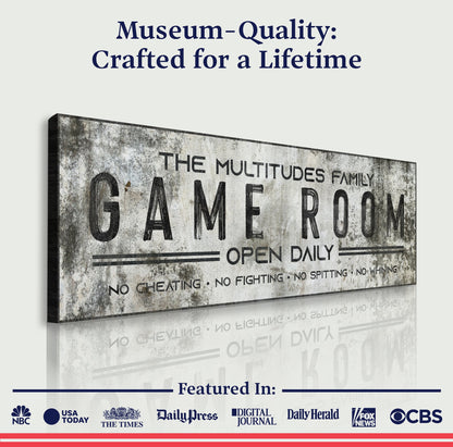 Family Game Room Sign II